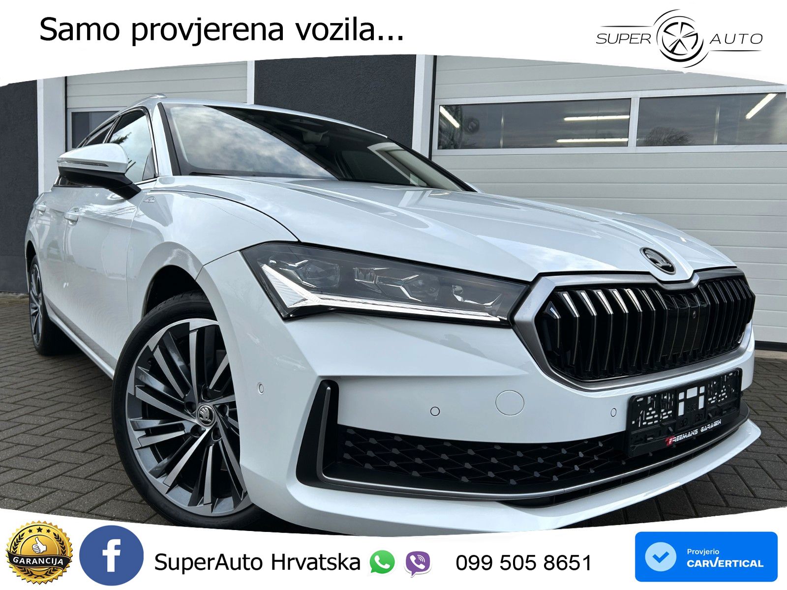 Škoda Superb Combi 2.0 TDI 4x4 L&K 193 KS, MATRIX+ACC+4xGR SJED+MASAŽA+360