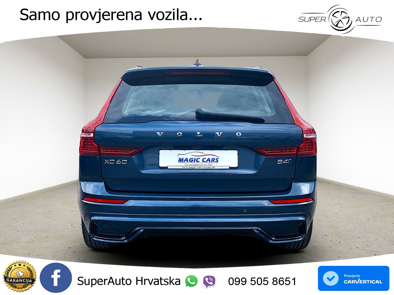 Volvo XC60 2.0d B4 AWD Aut. Plus Dark 197 KS, ACC+KAM+4xGR SJED+VIRT+NAVI+ASIST