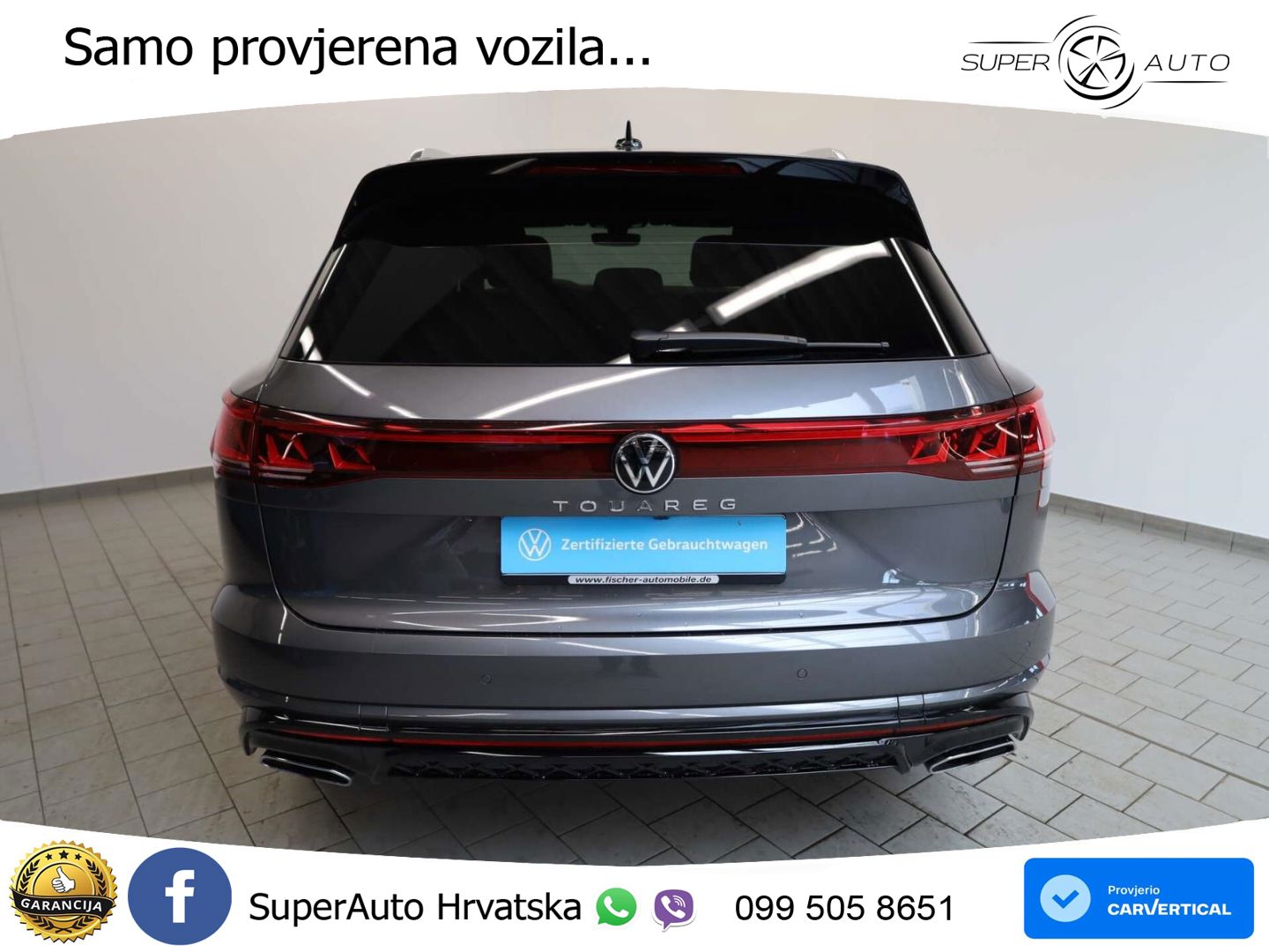 VW Touareg 3.0 TDI V6 4M Aut. R line 231 KS, ZRAČNI+MATRIX+ACC+GR SJED+KAM+PDC