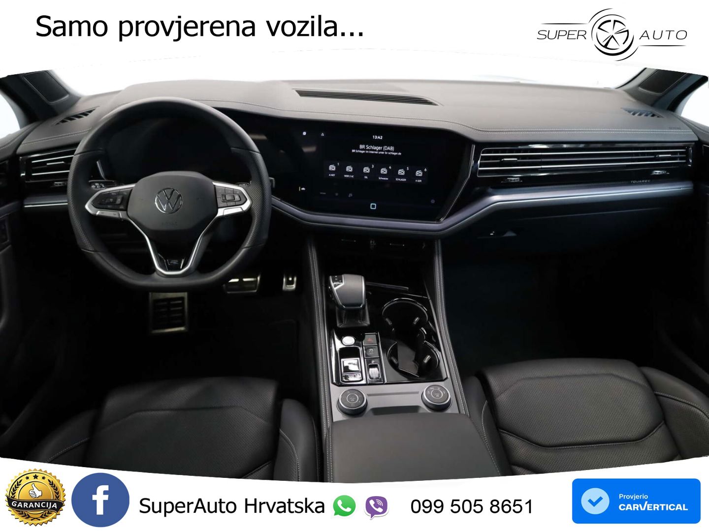 VW Touareg 3.0 TDI V6 4M Aut. R line 231 KS, ZRAČNI+MATRIX+ACC+GR SJED+KAM+PDC