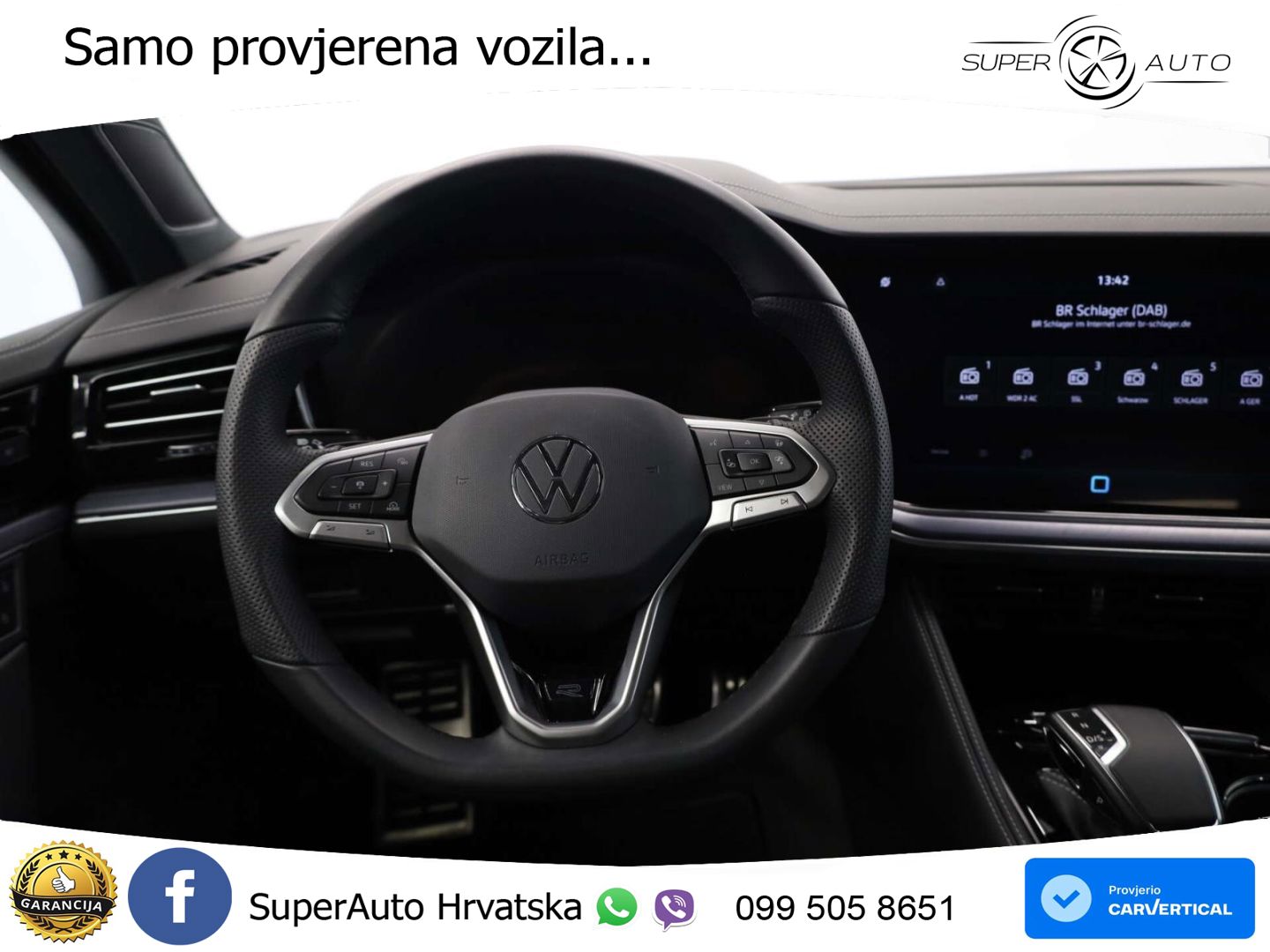 VW Touareg 3.0 TDI V6 4M Aut. R line 231 KS, ZRAČNI+MATRIX+ACC+GR SJED+KAM+PDC