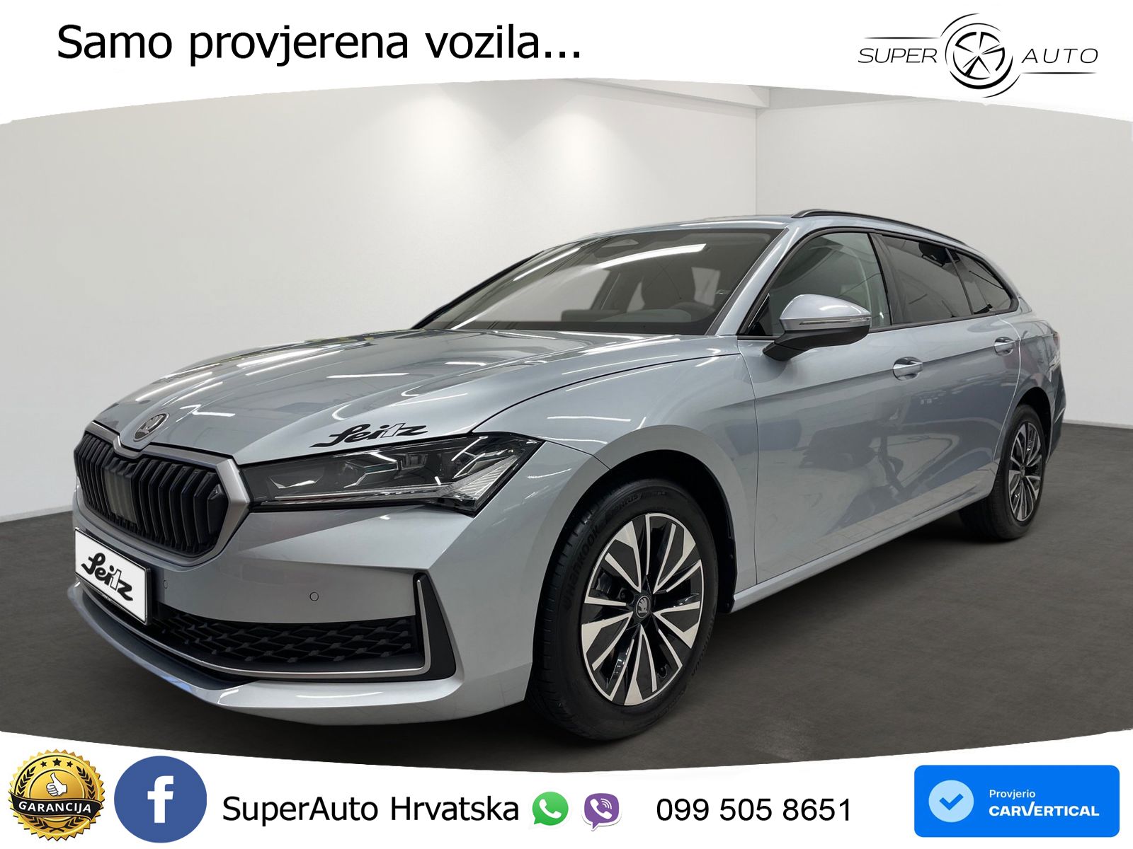 Škoda Superb Combi 2.0 TDI 4x4 Selection 193 KS, MATRIX+ACC+4xGR SJED+MASAŽA+KAM
