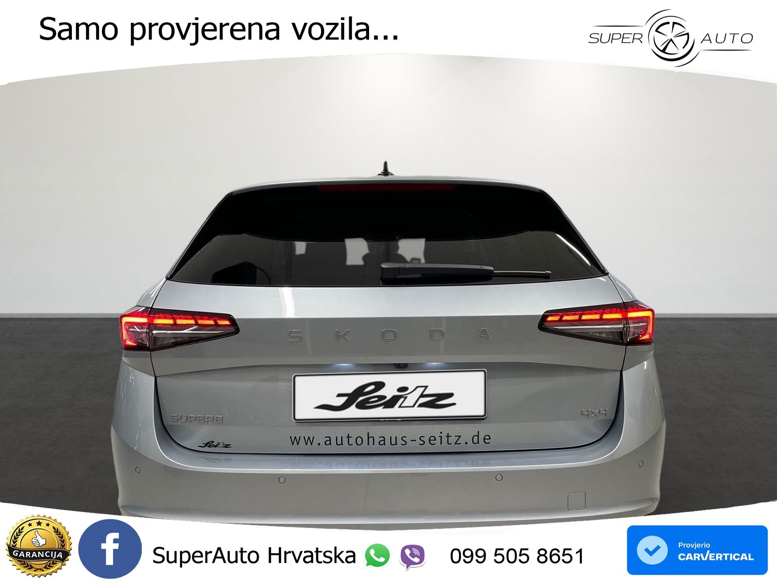Škoda Superb Combi 2.0 TDI 4x4 Selection 193 KS, MATRIX+ACC+4xGR SJED+MASAŽA+KAM
