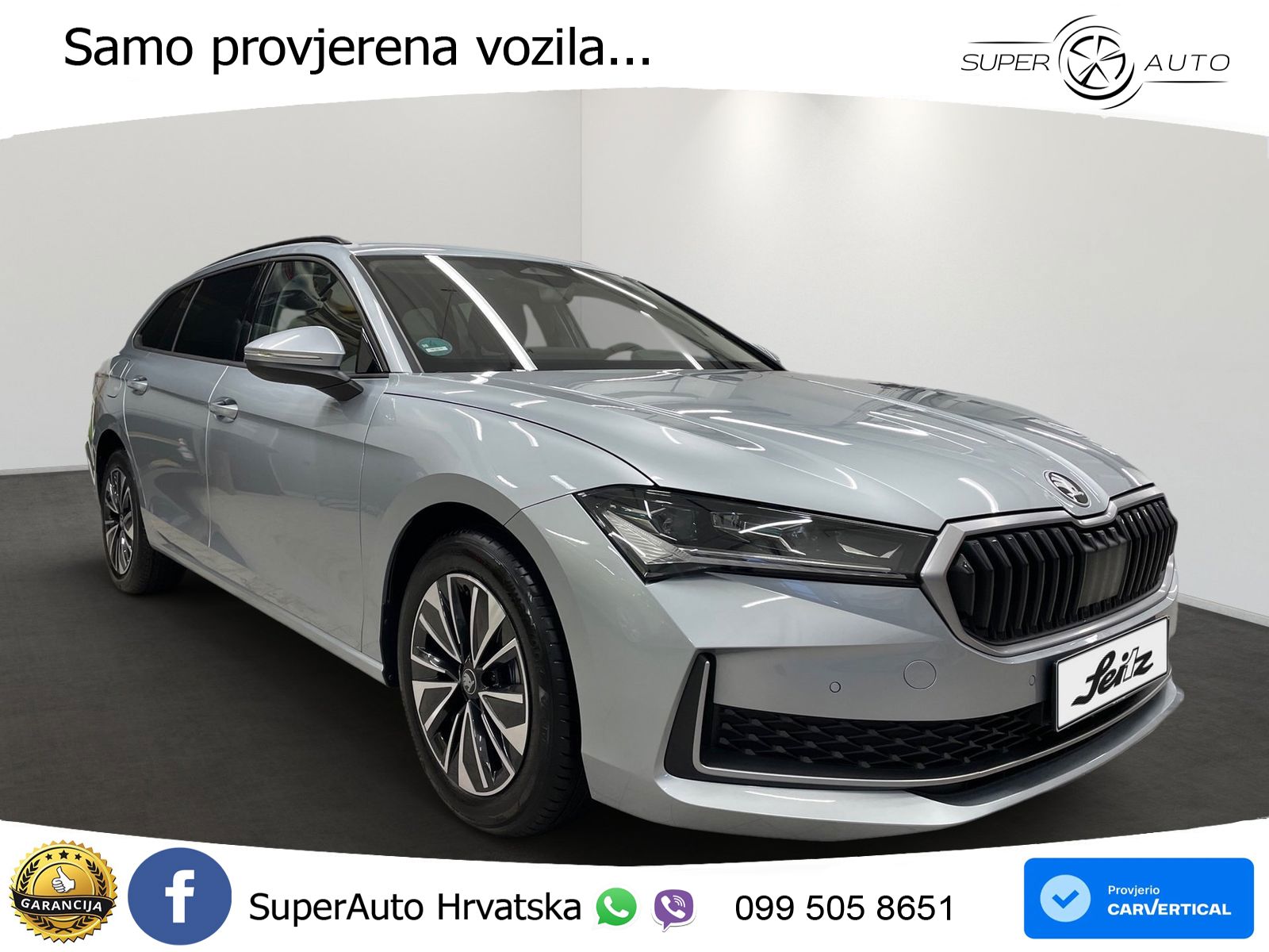 Škoda Superb Combi 2.0 TDI 4x4 Selection 193 KS, MATRIX+ACC+4xGR SJED+MASAŽA+KAM