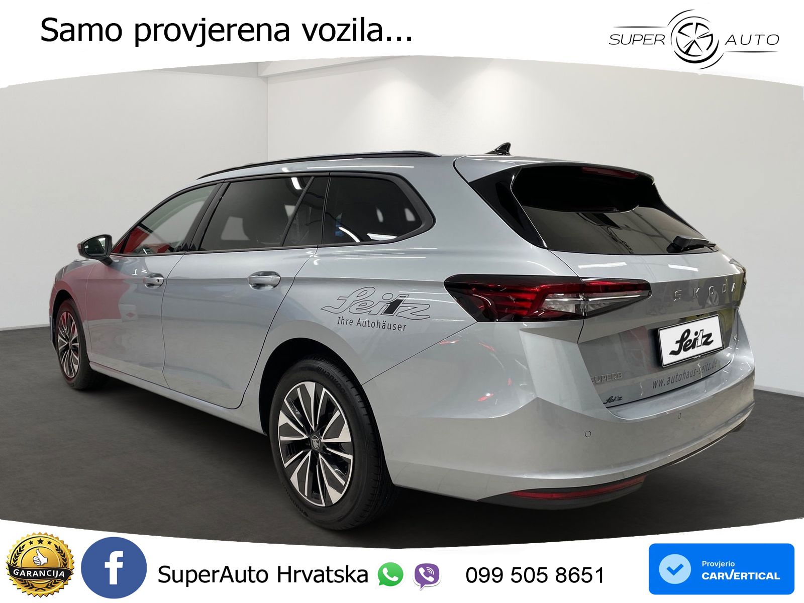 Škoda Superb Combi 2.0 TDI 4x4 Selection 193 KS, MATRIX+ACC+4xGR SJED+MASAŽA+KAM