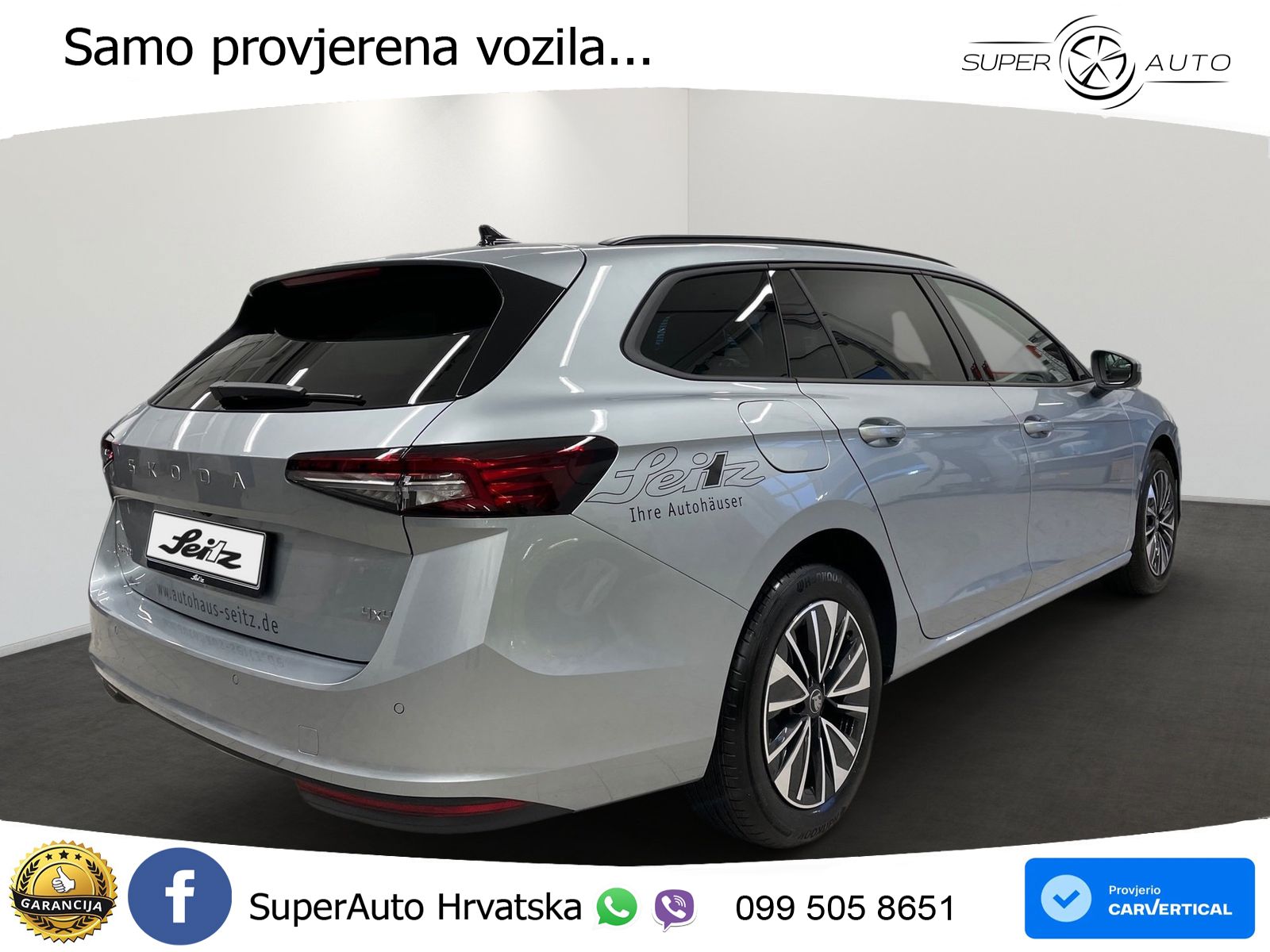 Škoda Superb Combi 2.0 TDI 4x4 Selection 193 KS, MATRIX+ACC+4xGR SJED+MASAŽA+KAM