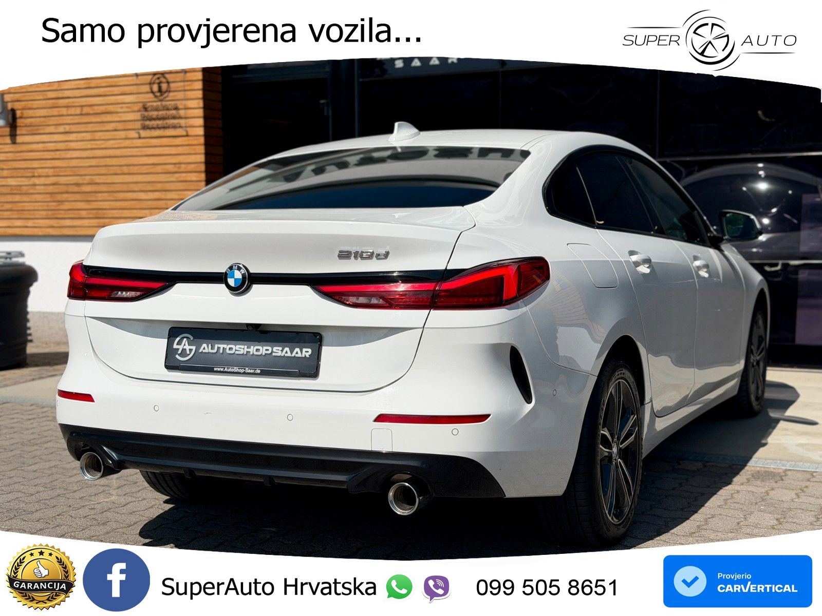 BMW 218d GC Steptronic Sport 150 KS, LED+ACC+GR SJED+KAM+PDC