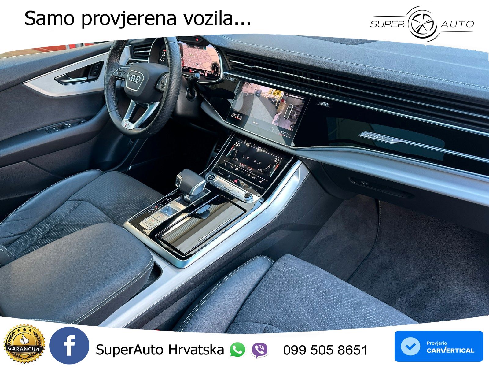 Audi Q8 50 TDI V6 quattro tiptronic S Line 286 KS, ZRAČNI+ACC+4xGR SJED+360+PDC