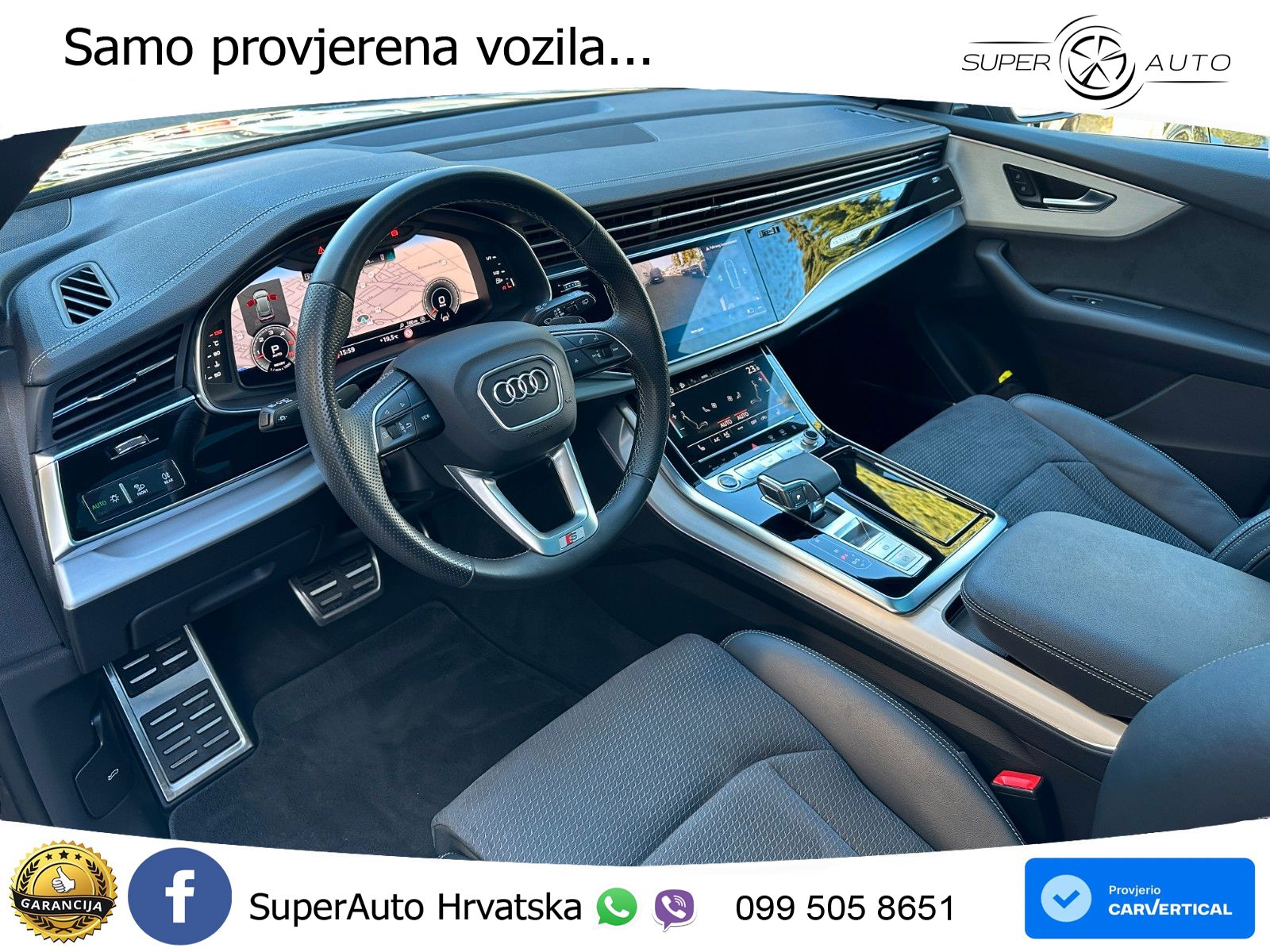 Audi Q8 50 TDI V6 quattro tiptronic S Line 286 KS, ZRAČNI+ACC+4xGR SJED+360+PDC