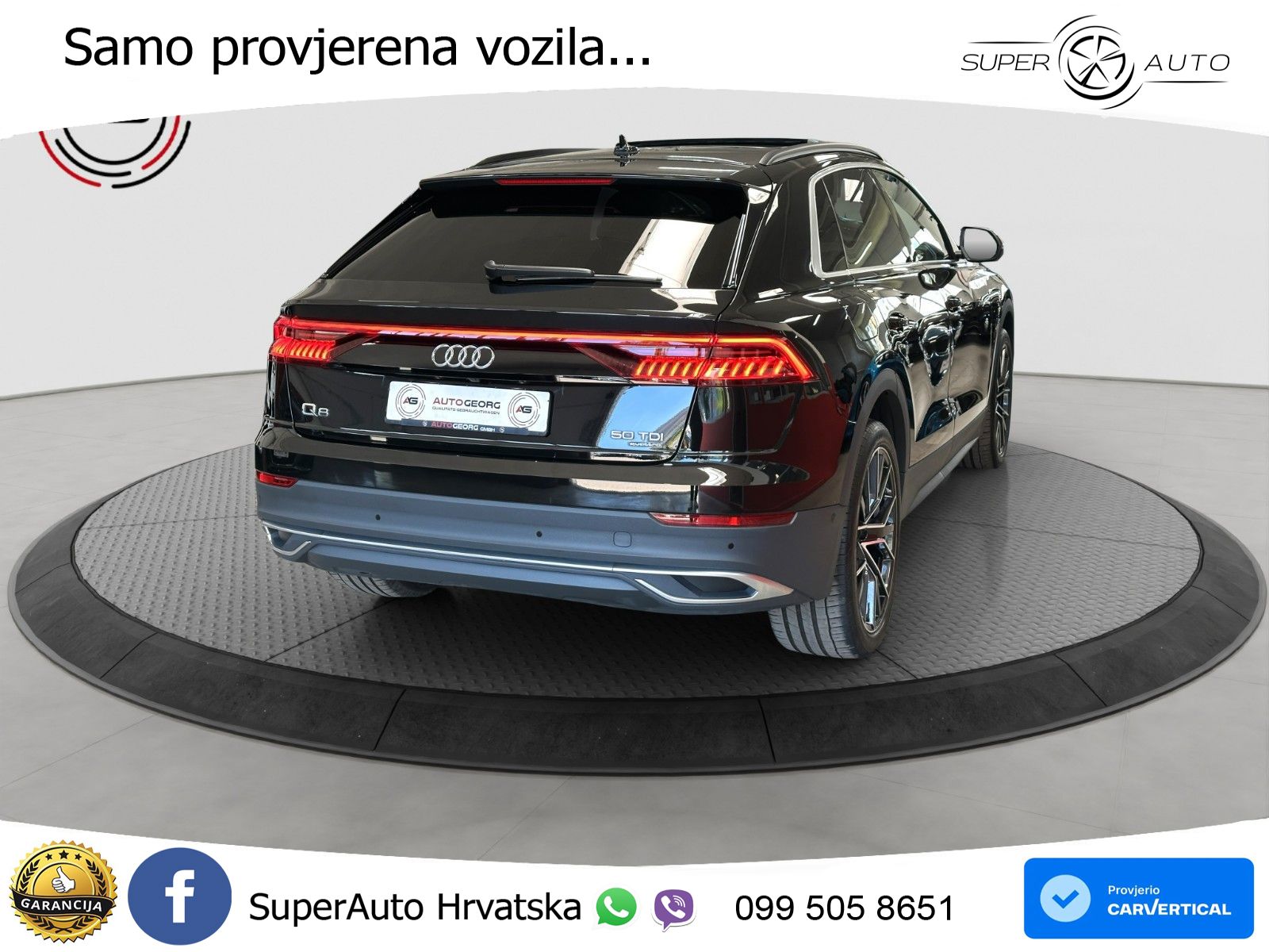 Audi Q8 50 TDI V6 quattro tiptronic S Line 286 KS, ZRAČNI+ACC+4xGR SJED+360+PDC