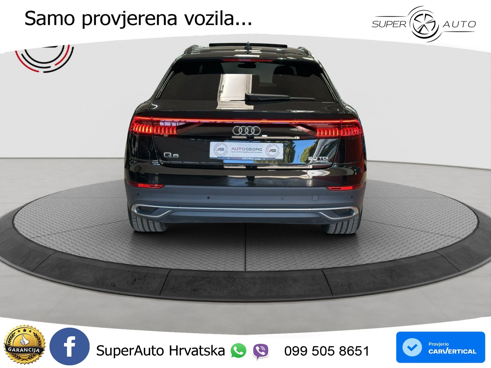 Audi Q8 50 TDI V6 quattro tiptronic S Line 286 KS, ZRAČNI+ACC+4xGR SJED+360+PDC