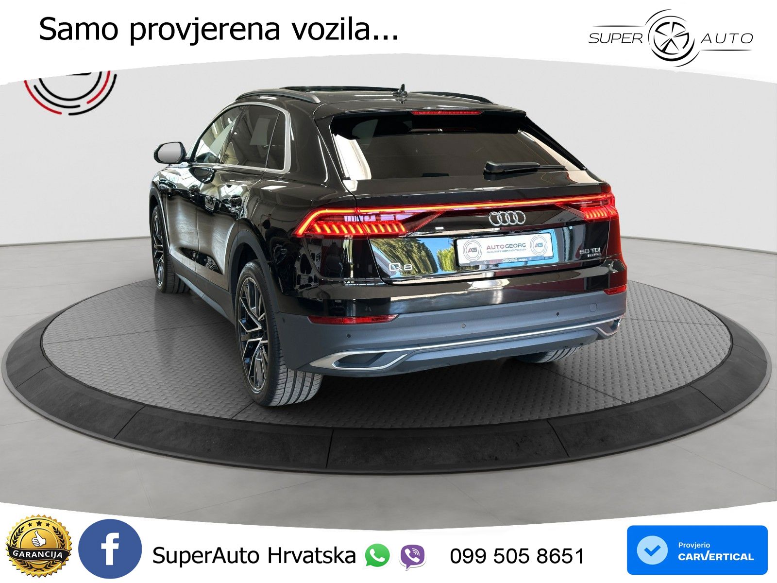 Audi Q8 50 TDI V6 quattro tiptronic S Line 286 KS, ZRAČNI+ACC+4xGR SJED+360+PDC