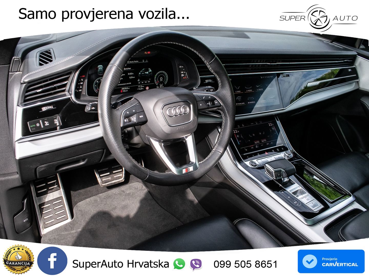 Audi Q8 50 TDI V6 quattro tiptronic S Line 286 KS, ZRAČNI+ACC+GR SJED+360+PDC
