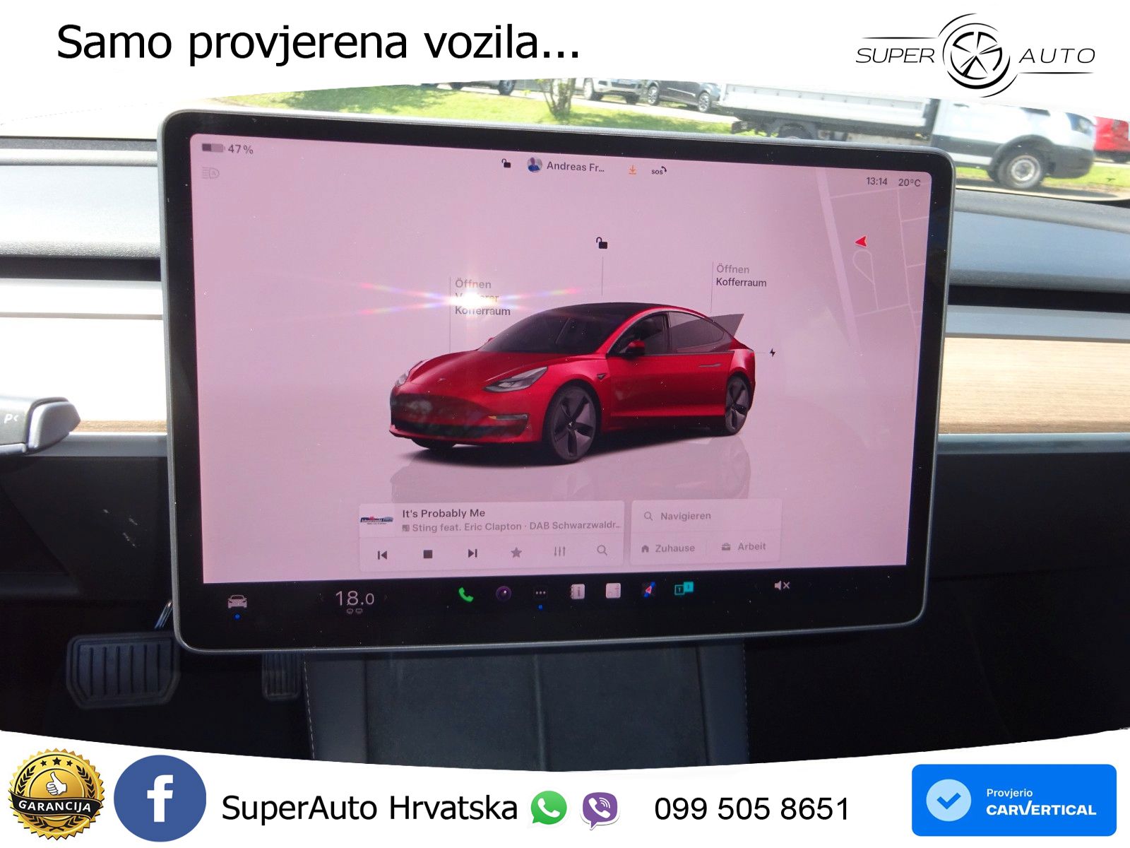 Tesla Model 3 Long Range Dual AWD 351 KS, PANO+360+ACC+GR SJED+KEY+VIRT+LANE