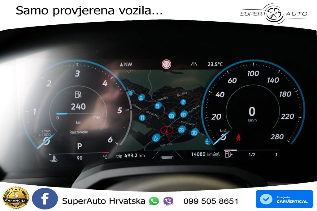 VW Touareg 3.0 TDI V6 4M Aut. 231 KS, ZRAČNI+LED+ACC+GR SJED+KAM+PDC