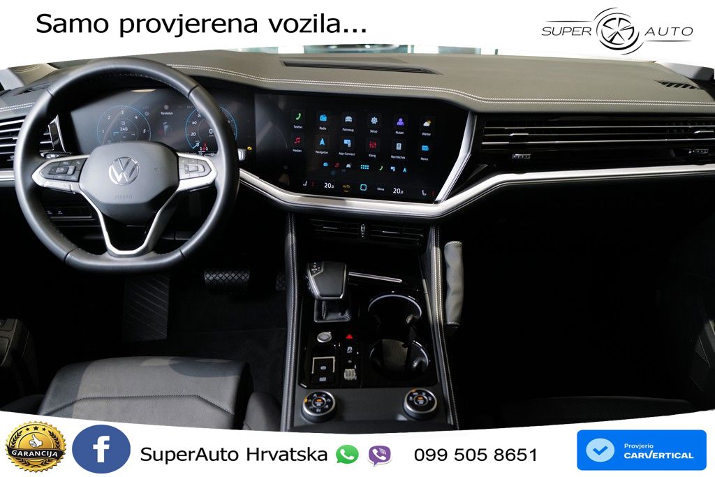 VW Touareg 3.0 TDI V6 4M Aut. 231 KS, ZRAČNI+LED+ACC+GR SJED+KAM+PDC