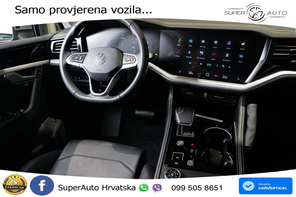 VW Touareg 3.0 TDI V6 4M Aut. 231 KS, ZRAČNI+LED+ACC+GR SJED+KAM+PDC