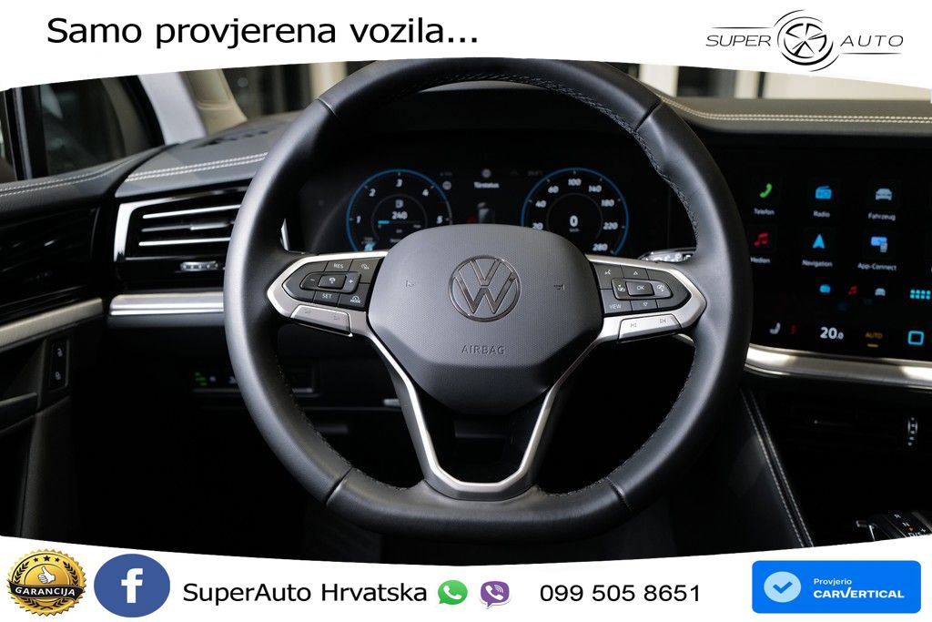 VW Touareg 3.0 TDI V6 4M Aut. 231 KS, ZRAČNI+LED+ACC+GR SJED+KAM+PDC