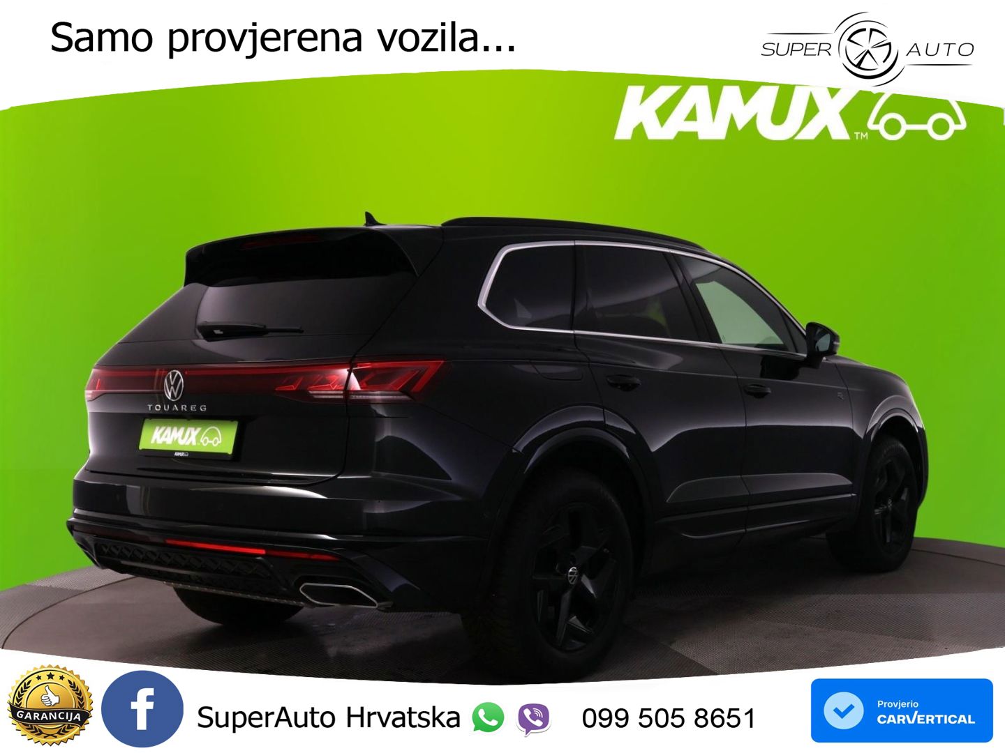 VW Touareg 3.0 TDI V6 4M Aut. R line 231 KS, MATRIX+ACC+GR SJED+KAM+PDC
