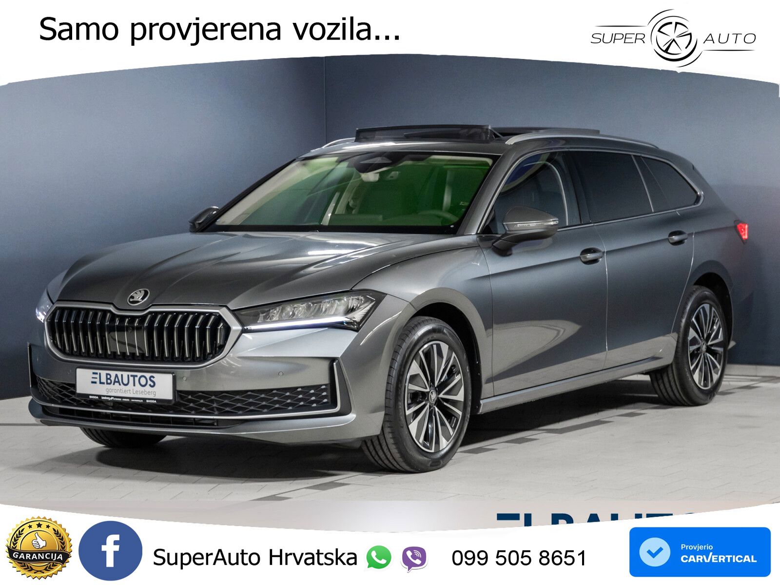 NOVO Škoda Superb Combi 2.0 TDI 4x4 Selection 193 KS, LED+ACC+GR SJED+PANO+KAM