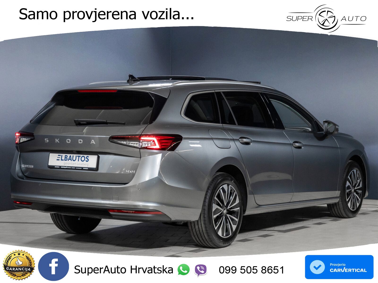 NOVO Škoda Superb Combi 2.0 TDI 4x4 Selection 193 KS, LED+ACC+GR SJED+PANO+KAM