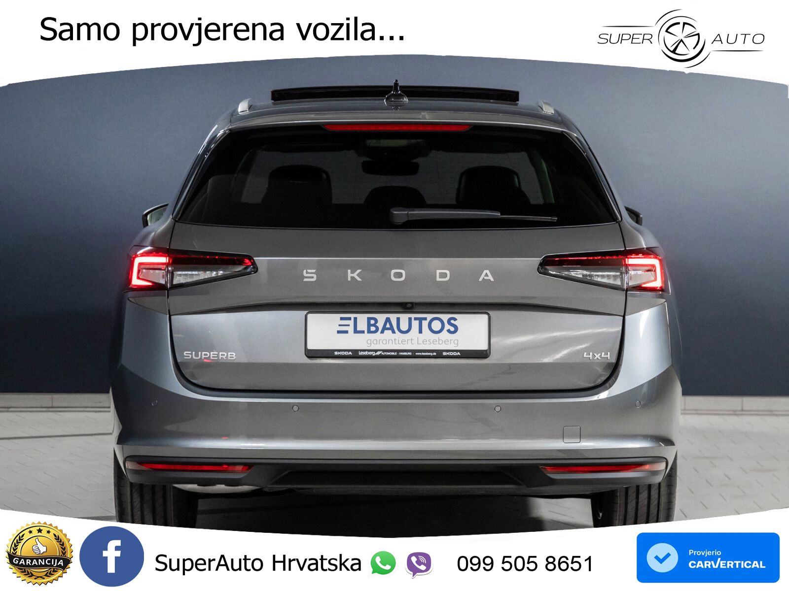 NOVO Škoda Superb Combi 2.0 TDI 4x4 Selection 193 KS, LED+ACC+GR SJED+PANO+KAM