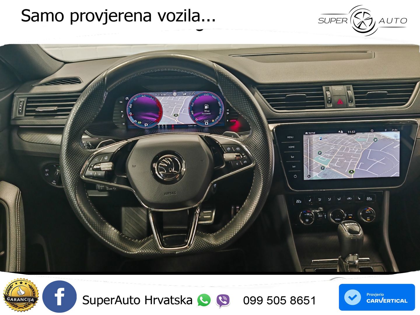 Škoda Superb Combi Sportline 2.0 TDI 200 KS, LED+ACC+GR SJED+PDC+VIRT+ASIST