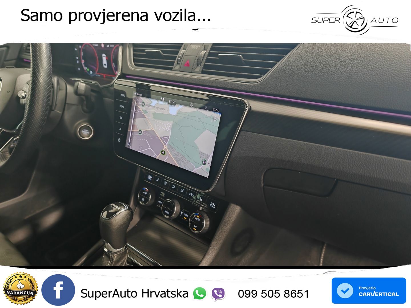 Škoda Superb Combi Sportline 2.0 TDI 200 KS, LED+ACC+GR SJED+PDC+VIRT+ASIST