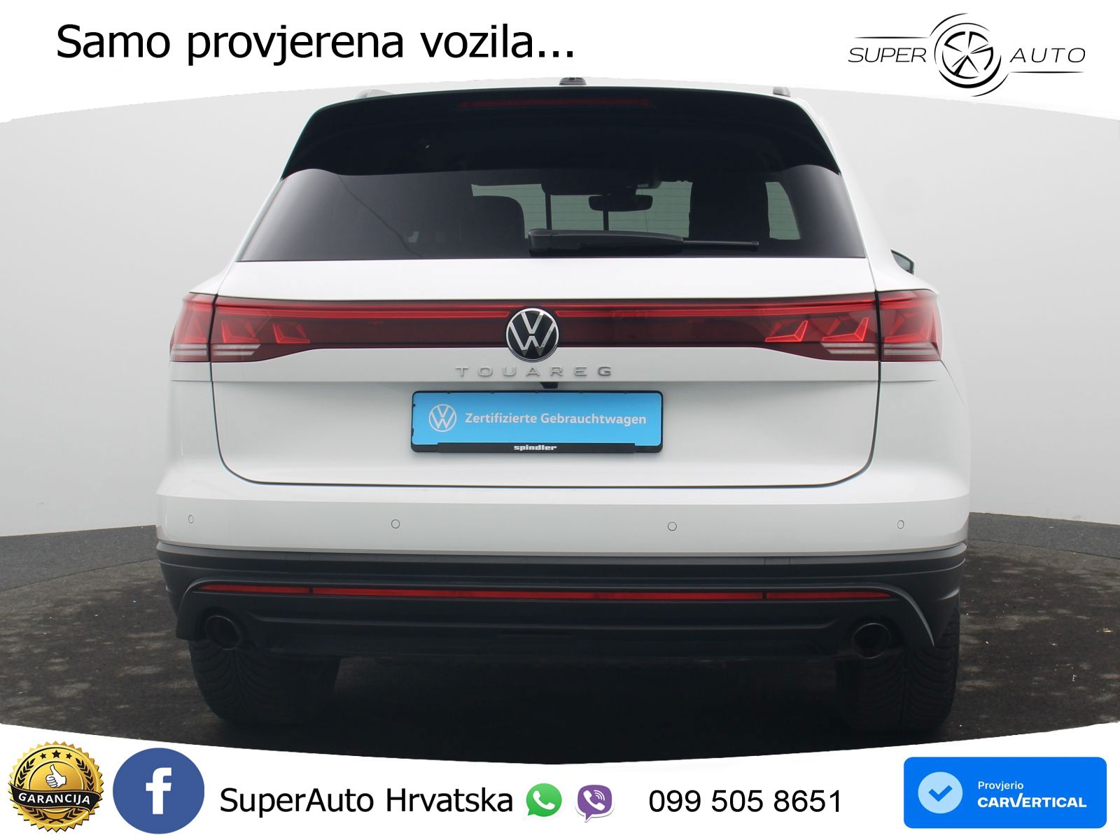 VW Touareg 3.0 TDI V6 4M Aut. 231 KS, ZRAČNI+LED+ACC+GR SJED+KAM+PDC