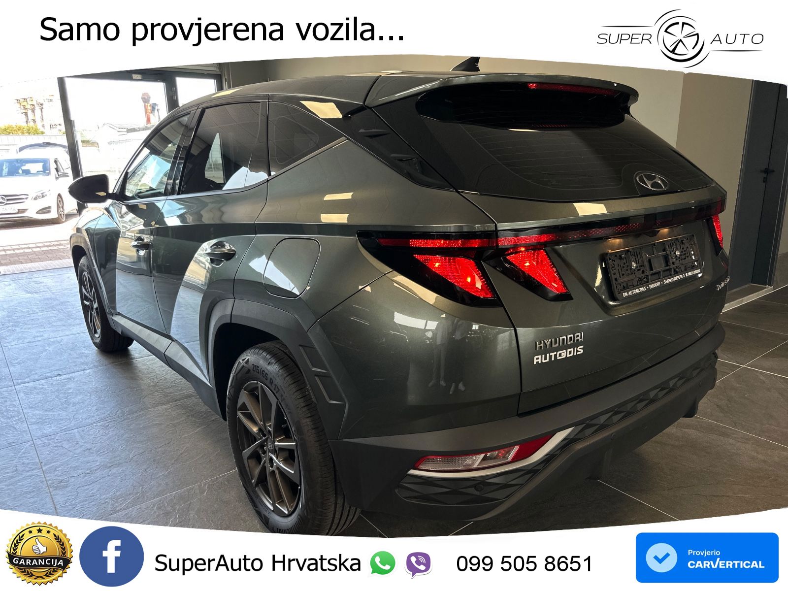 Hyundai Tucson 1.6 CRDi Trend 116 KS, LED+TEM+ASIST+NAVI+KAM+VIRT