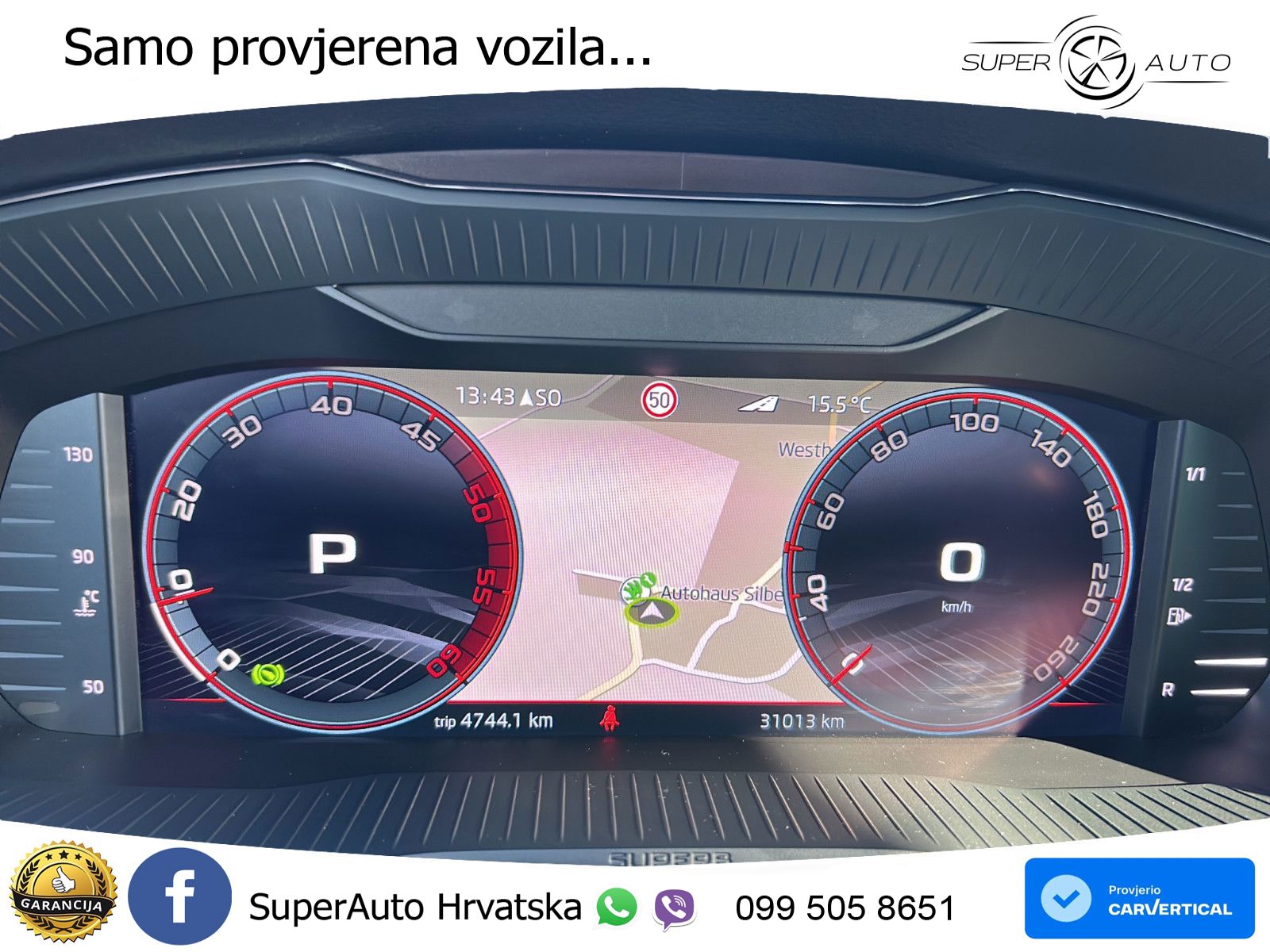 Škoda Superb Combi 2.0 TDI 4x4 Sportline 200 KS, LED+ACC+GR SJED+MASAŽA+KAM+PDC