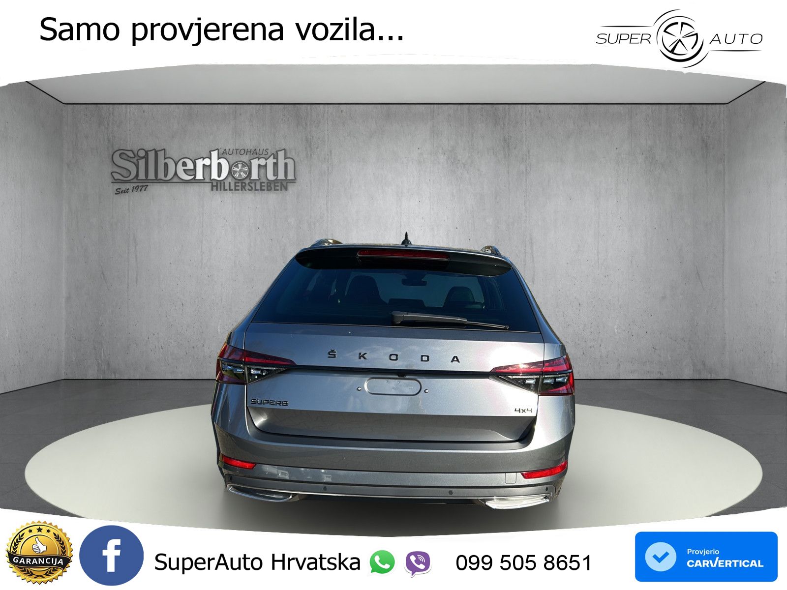 Škoda Superb Combi 2.0 TDI 4x4 Sportline 200 KS, LED+ACC+GR SJED+MASAŽA+KAM+PDC