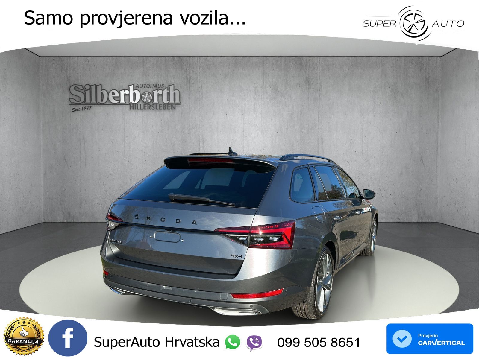 Škoda Superb Combi 2.0 TDI 4x4 Sportline 200 KS, LED+ACC+GR SJED+MASAŽA+KAM+PDC