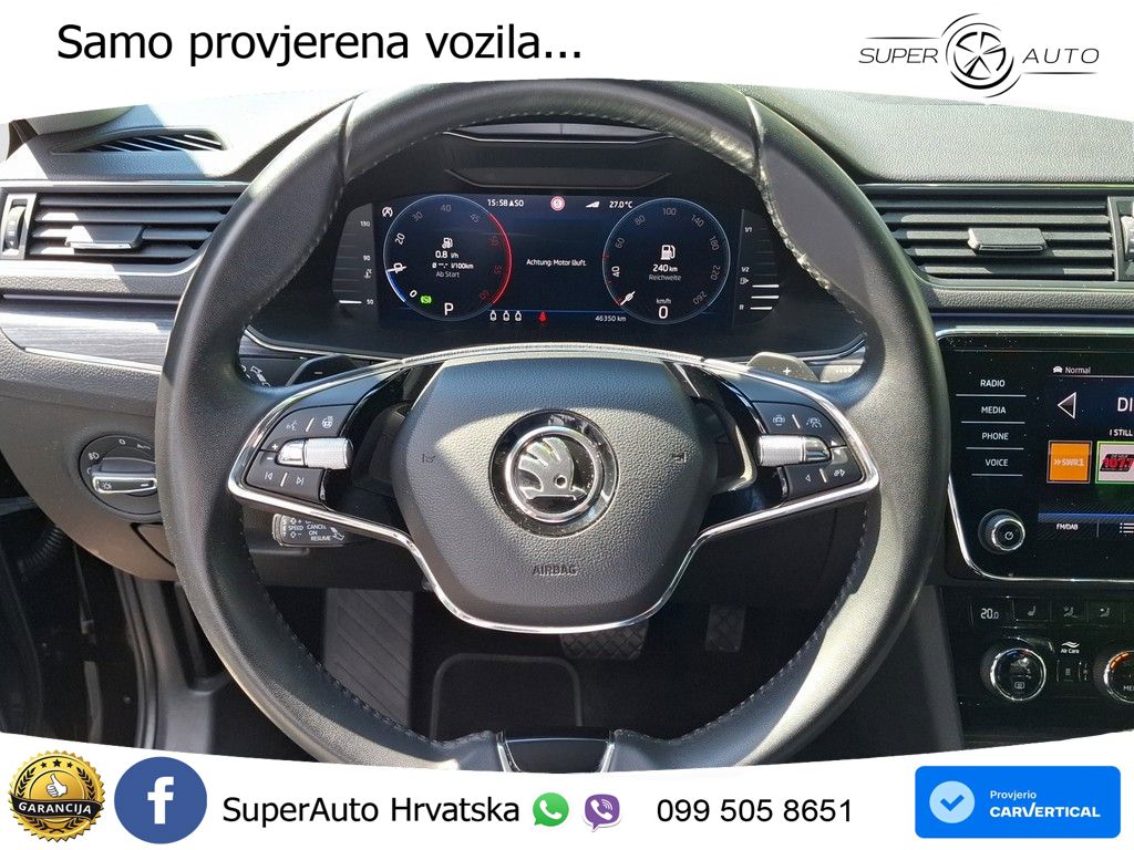Škoda Superb Combi 2.0 TDI DSG Style 200 KS, LED+ACC+4xGR SJED+360+PDC