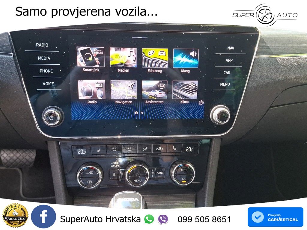 Škoda Superb Combi 2.0 TDI DSG Style 200 KS, LED+ACC+4xGR SJED+360+PDC