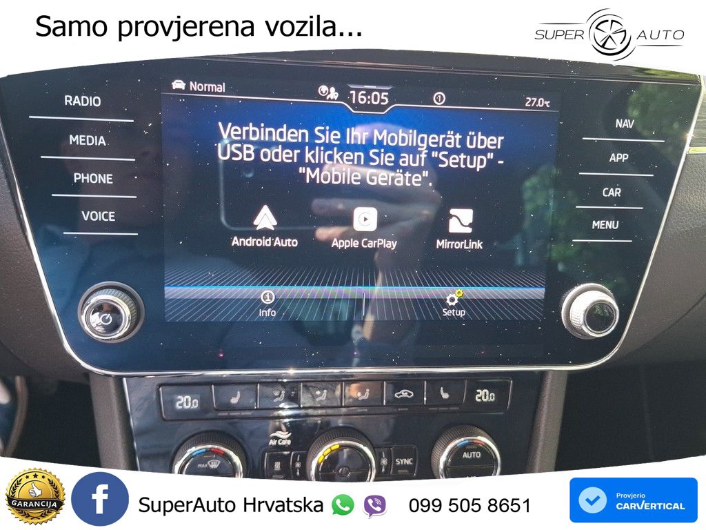 Škoda Superb Combi 2.0 TDI DSG Style 200 KS, LED+ACC+4xGR SJED+360+PDC