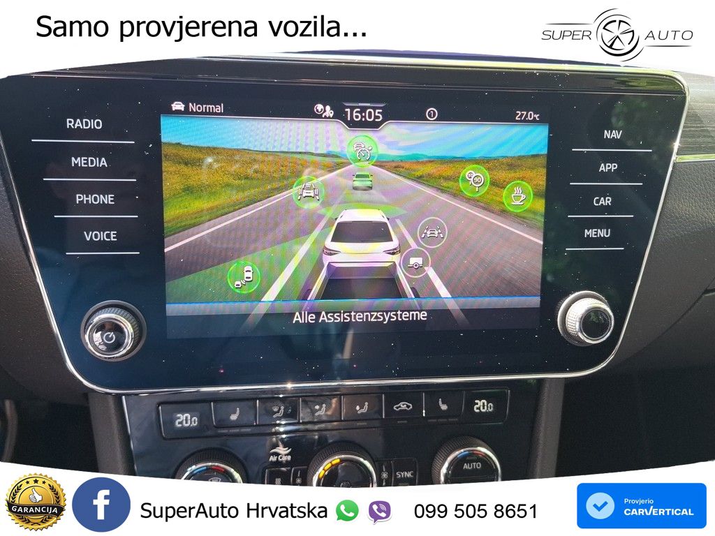 Škoda Superb Combi 2.0 TDI DSG Style 200 KS, LED+ACC+4xGR SJED+360+PDC