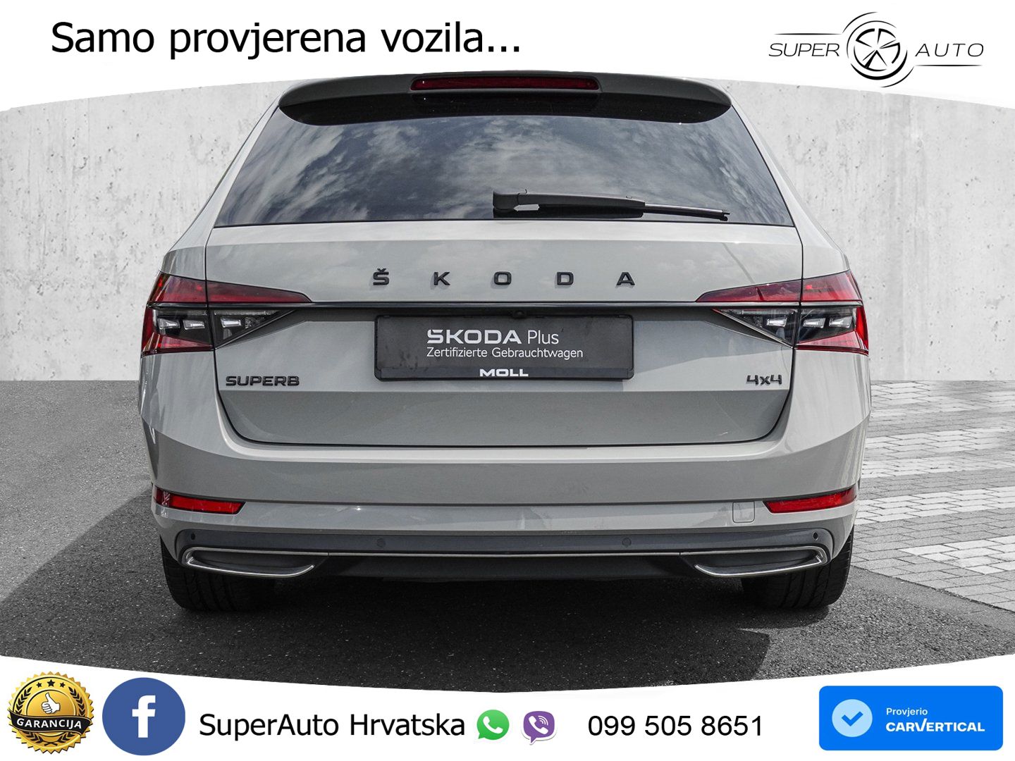 Škoda Superb Combi 2.0 TDI 4x4 Sportline 193 KS, MATRIX+ACC+GR SJED+ASIST+360