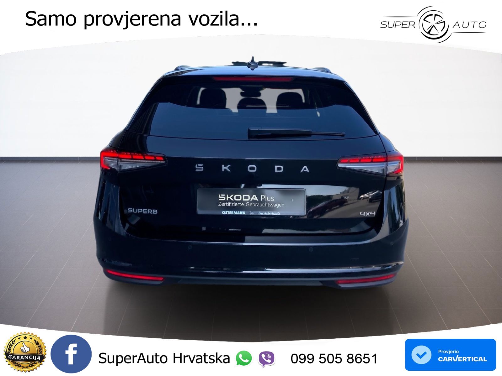 Škoda Superb Combi 2.0 TDI 4x4 193 KS, MATRIX+ACC+GR SJED+MASAŽA+KAM+PDC