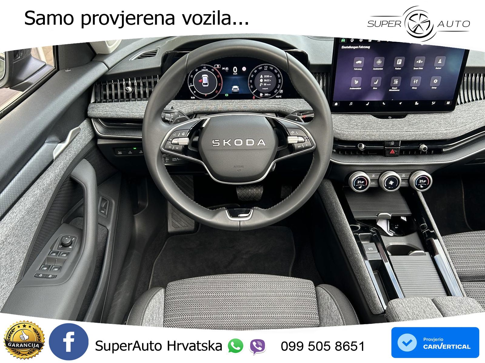 Škoda Superb Combi 2.0 TDI 4x4 193 KS, MATRIX+ACC+GR SJED+MASAŽA+KAM+PDC