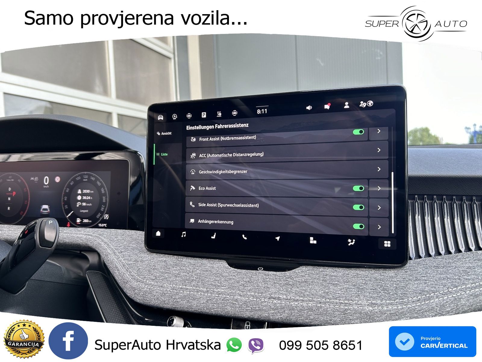Škoda Superb Combi 2.0 TDI 4x4 193 KS, MATRIX+ACC+GR SJED+MASAŽA+KAM+PDC