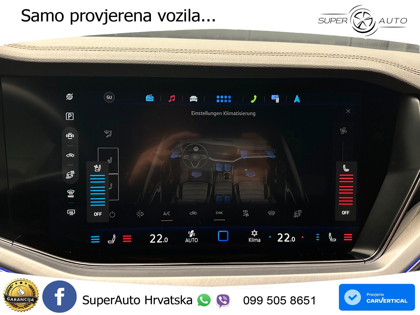 VW Touareg 3.0 TDI V6 4M Aut. R line 231 KS, ZRAČNI+MATRIX+ACC+4xGR SJED+360+PDC