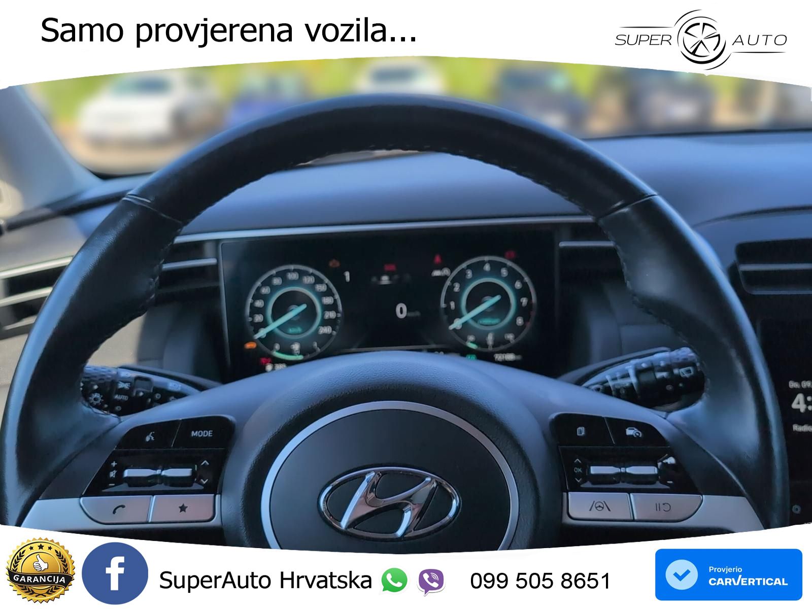 Hyundai Tucson 1.6 T-GDI Trend 150 KS, LED+ACC+GR SJED+KAM+VIRT
