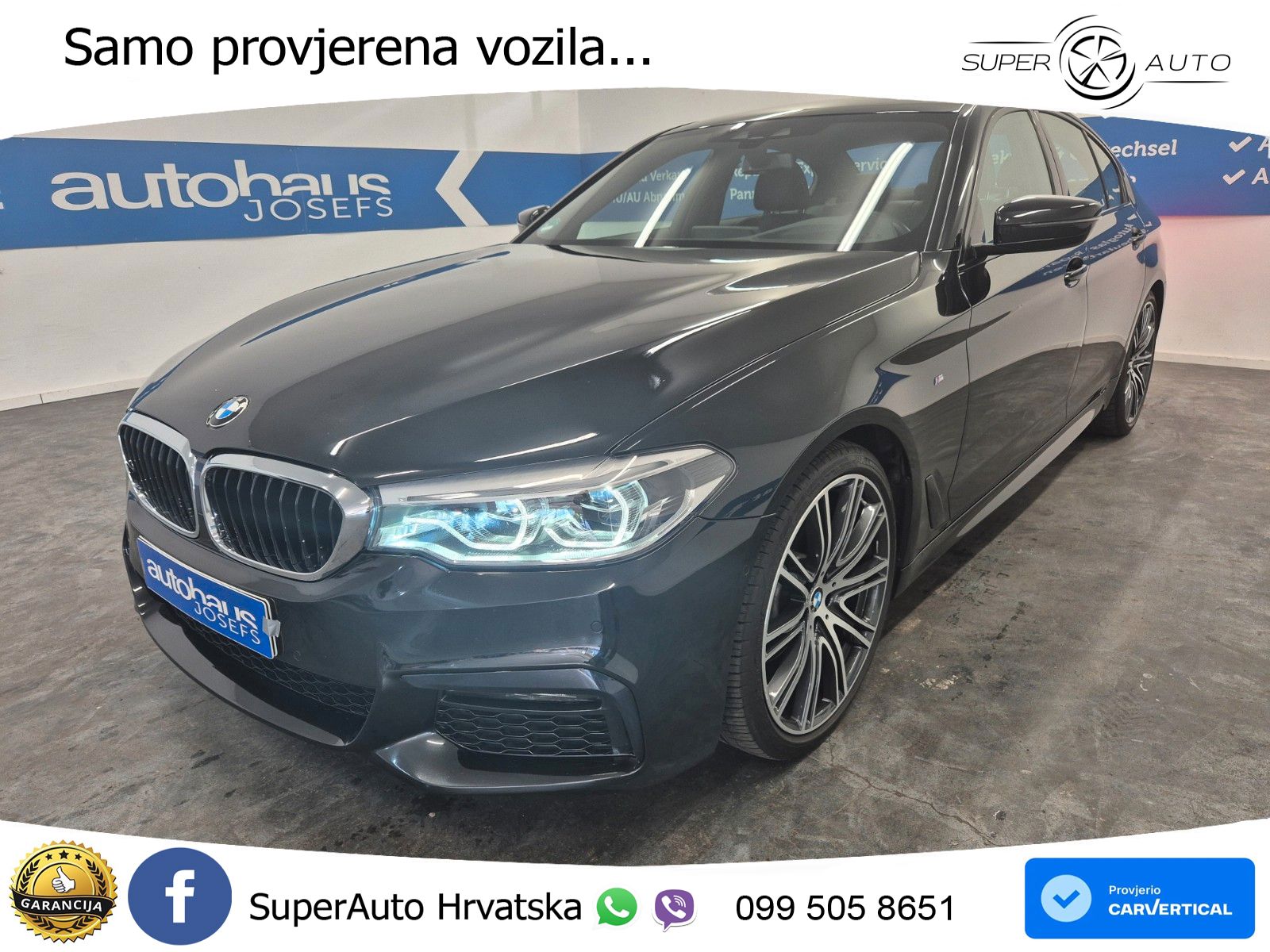 BMW 520d Aut. M Sport 190 KS, KAM+VIRT+GR SJED+HEAD+LED