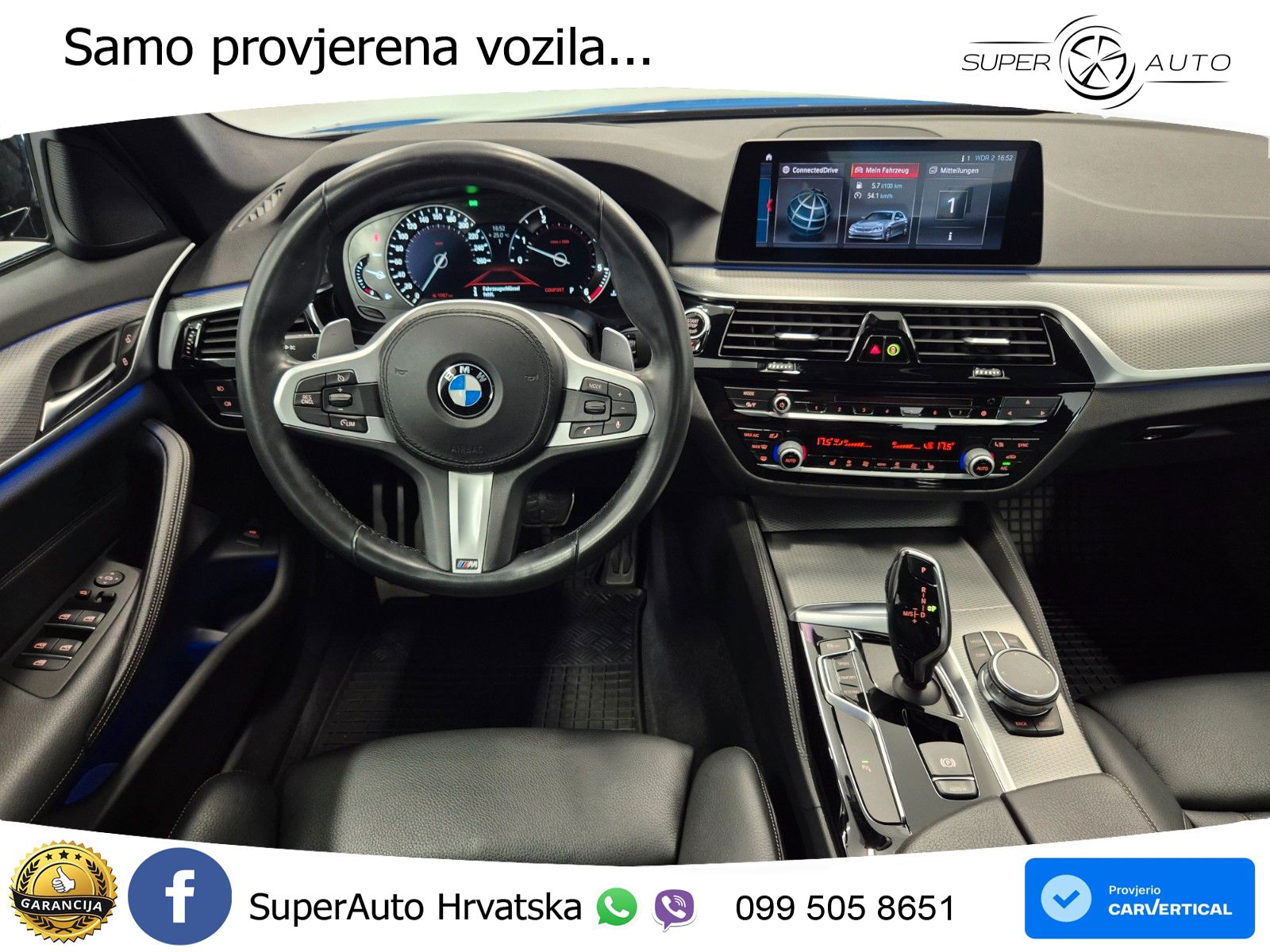 BMW 520d Aut. M Sport 190 KS, KAM+VIRT+GR SJED+HEAD+LED