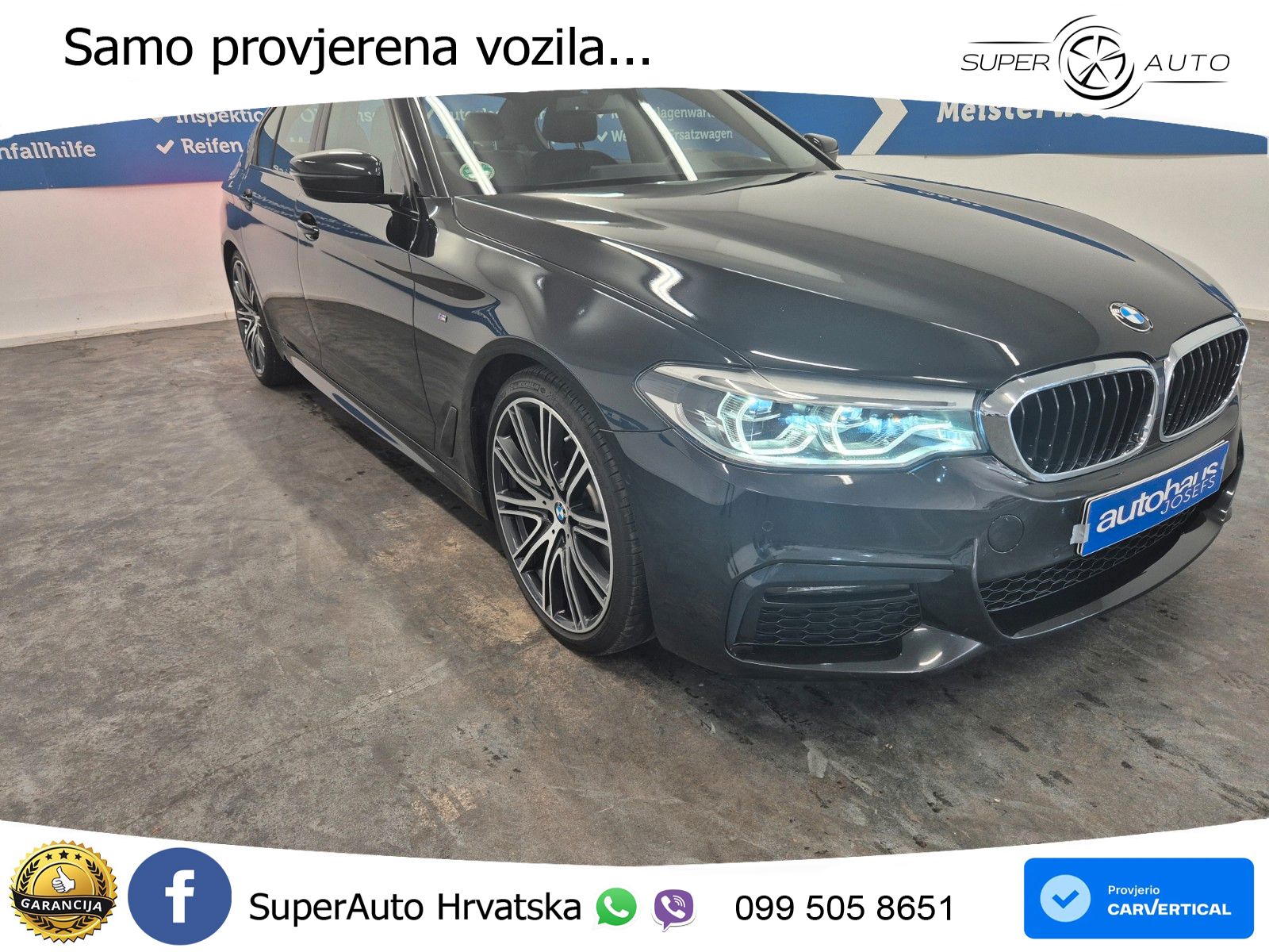 BMW 520d Aut. M Sport 190 KS, KAM+VIRT+GR SJED+HEAD+LED