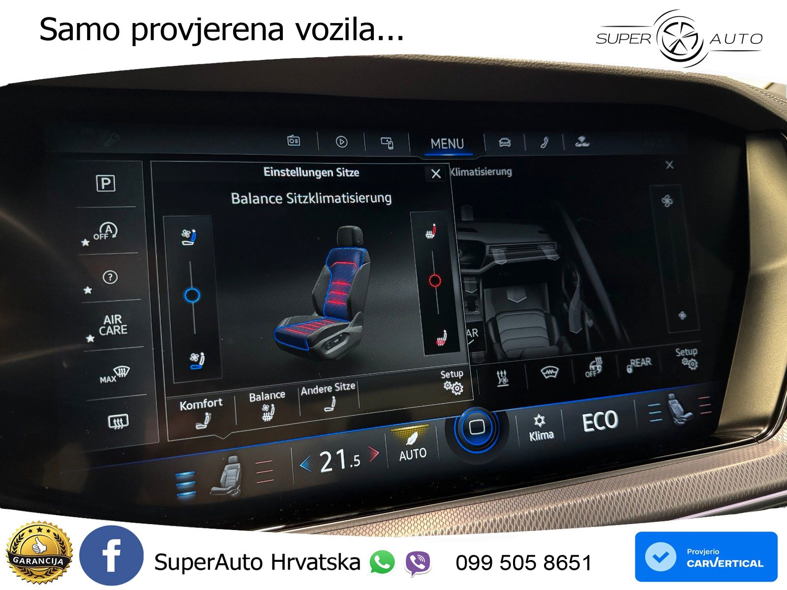 VW Touareg 3.0 TDI V6 4M Aut. R line 231 KS, ZRAČNI+MATRIX+ACC+4xGR SJED+360+PDC