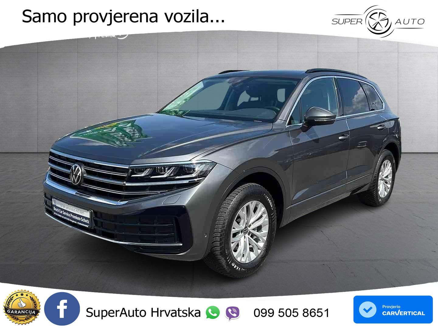 VW Touareg 3.0 TDI V6 4M Aut. Elegance 231 KS, PANO+MATRIX+ACC+GR SJED+KAM+PDC