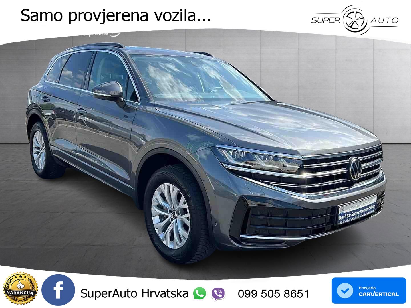 VW Touareg 3.0 TDI V6 4M Aut. Elegance 231 KS, PANO+MATRIX+ACC+GR SJED+KAM+PDC