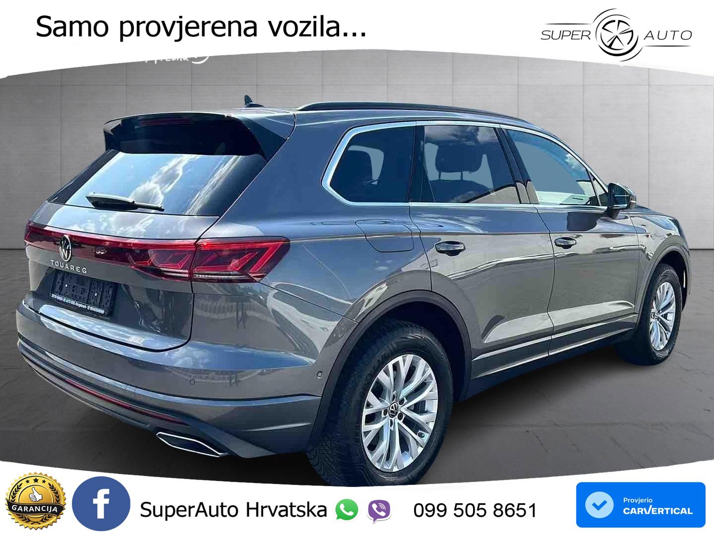 VW Touareg 3.0 TDI V6 4M Aut. Elegance 231 KS, PANO+MATRIX+ACC+GR SJED+KAM+PDC